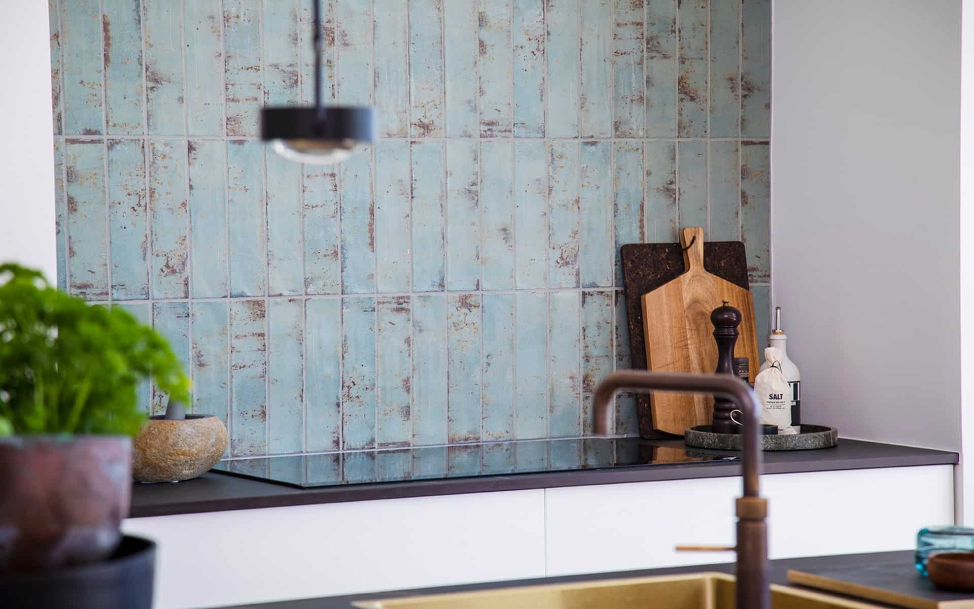 billede der forestiller et køkken i et skanlux hus