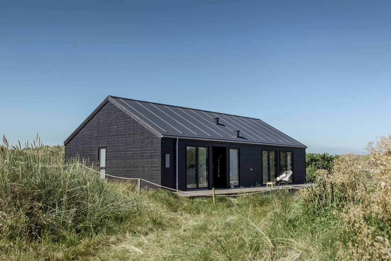 Skanlux Trend sommerhus fyldt. Arkitekttegnet sommerhus