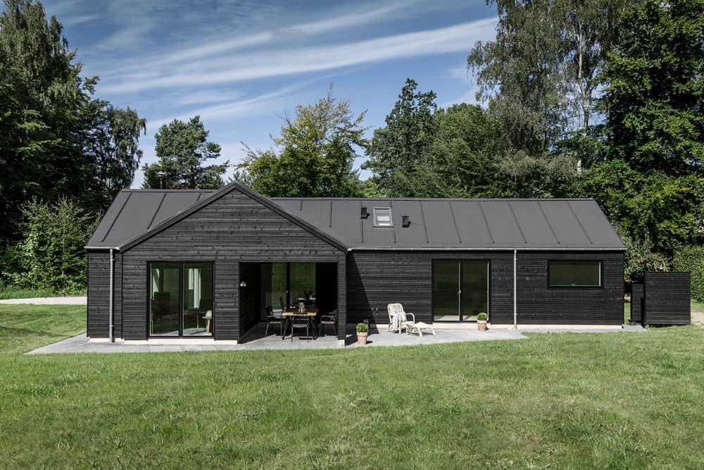 Skanlux Trend sommerhus fyldt. Arkitekttegnet sommerhus