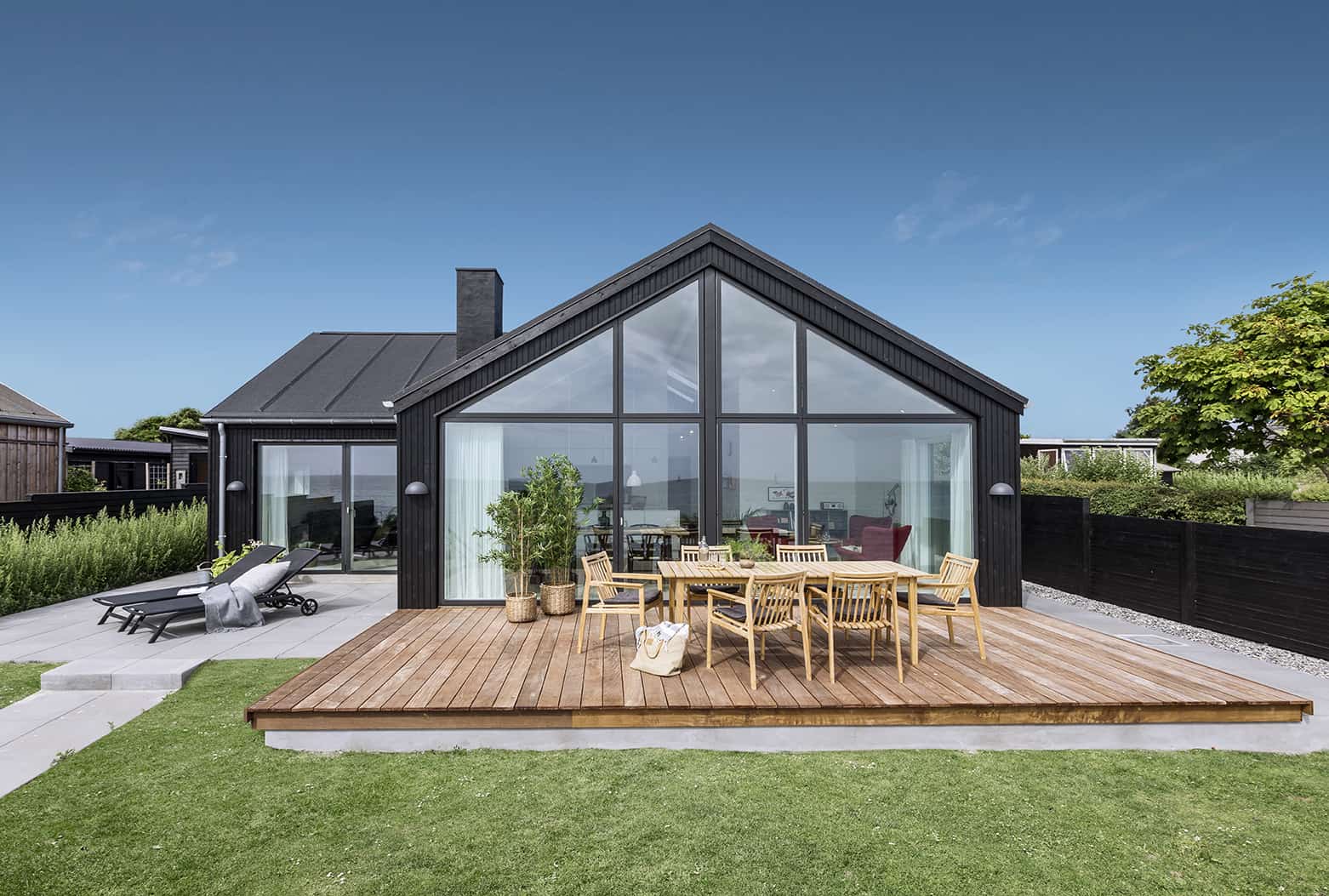 Skanlux Trend sommerhus fyldt. Arkitekttegnet sommerhus