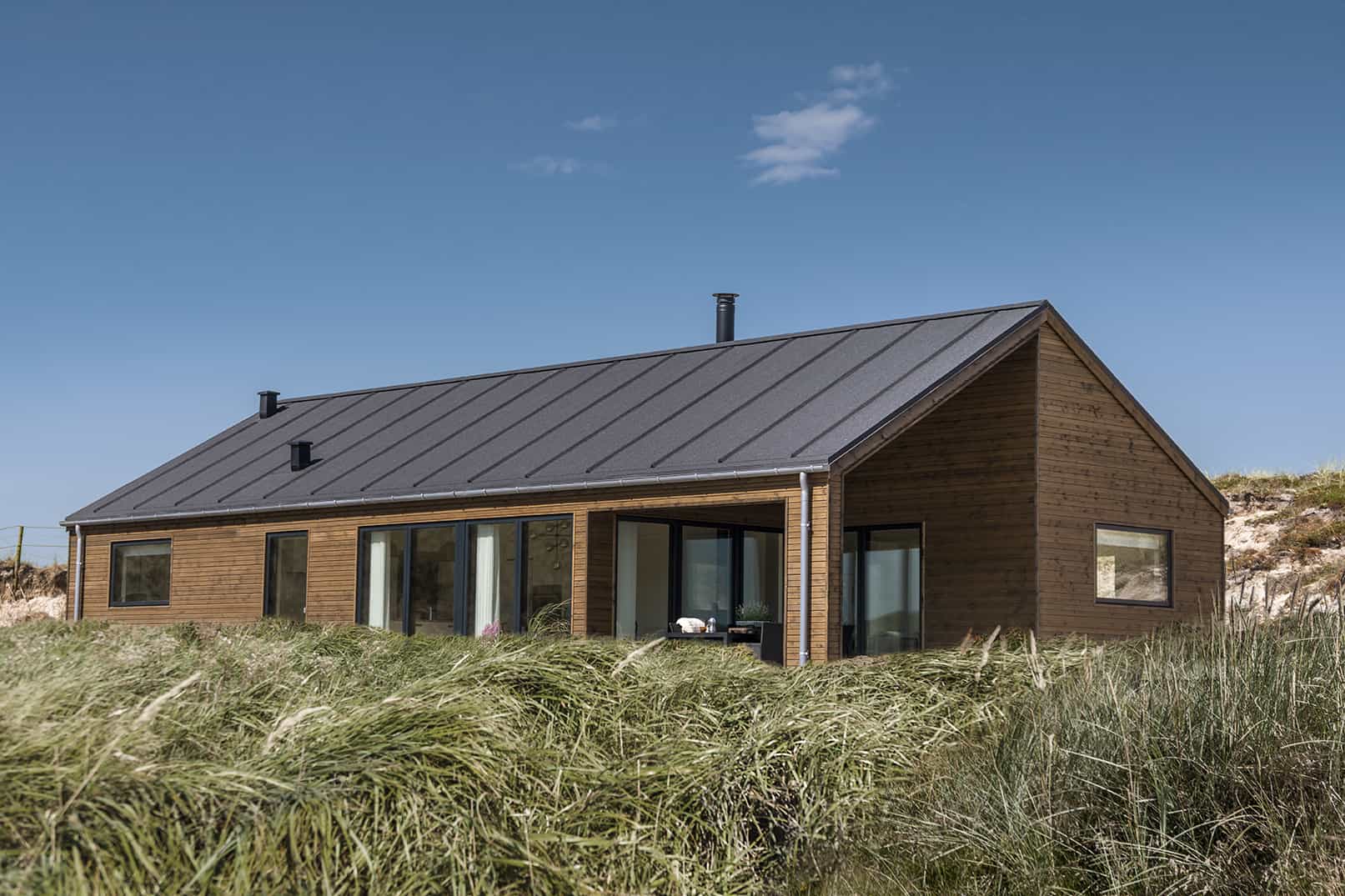 Skanlux Trend sommerhus fyldt. Arkitekttegnet sommerhus