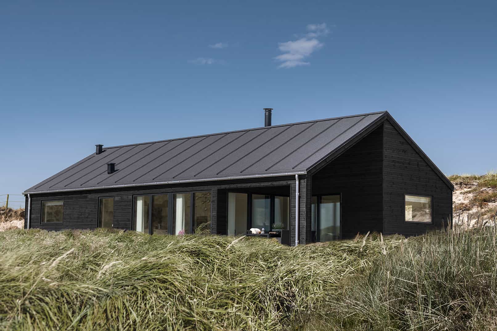 Skanlux Trend sommerhus fyldt. Arkitekttegnet sommerhus