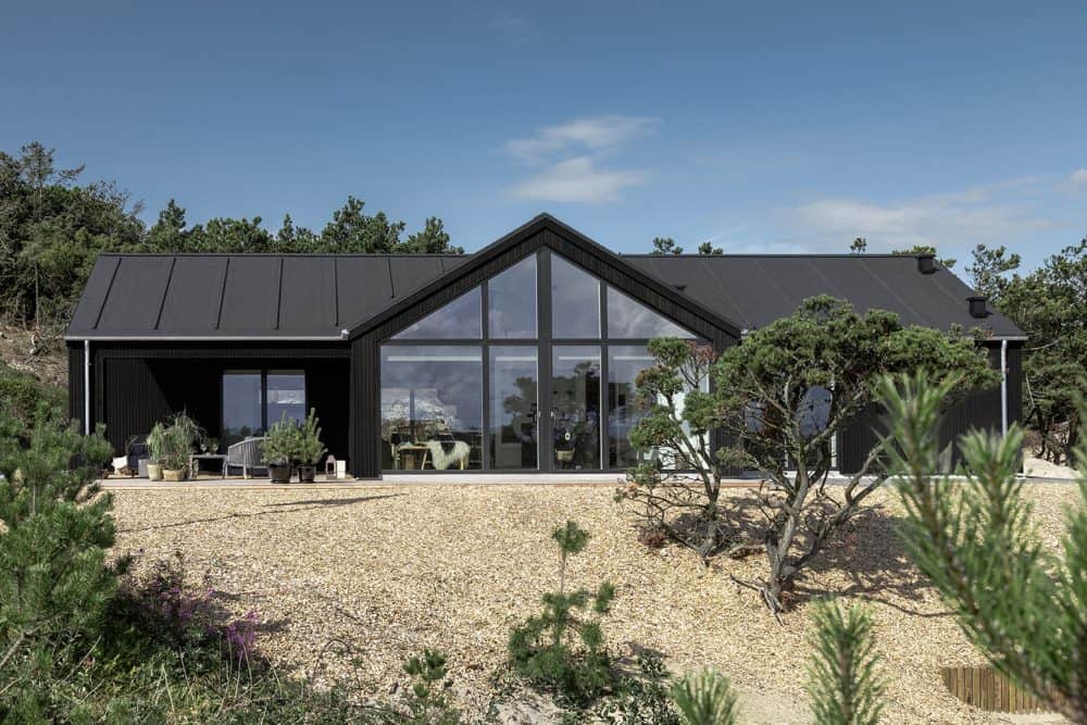 Skanlux Trend sommerhus fyldt. Arkitekttegnet sommerhus