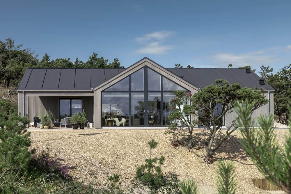 Skanlux Trend sommerhus fyldt. Arkitekttegnet sommerhus