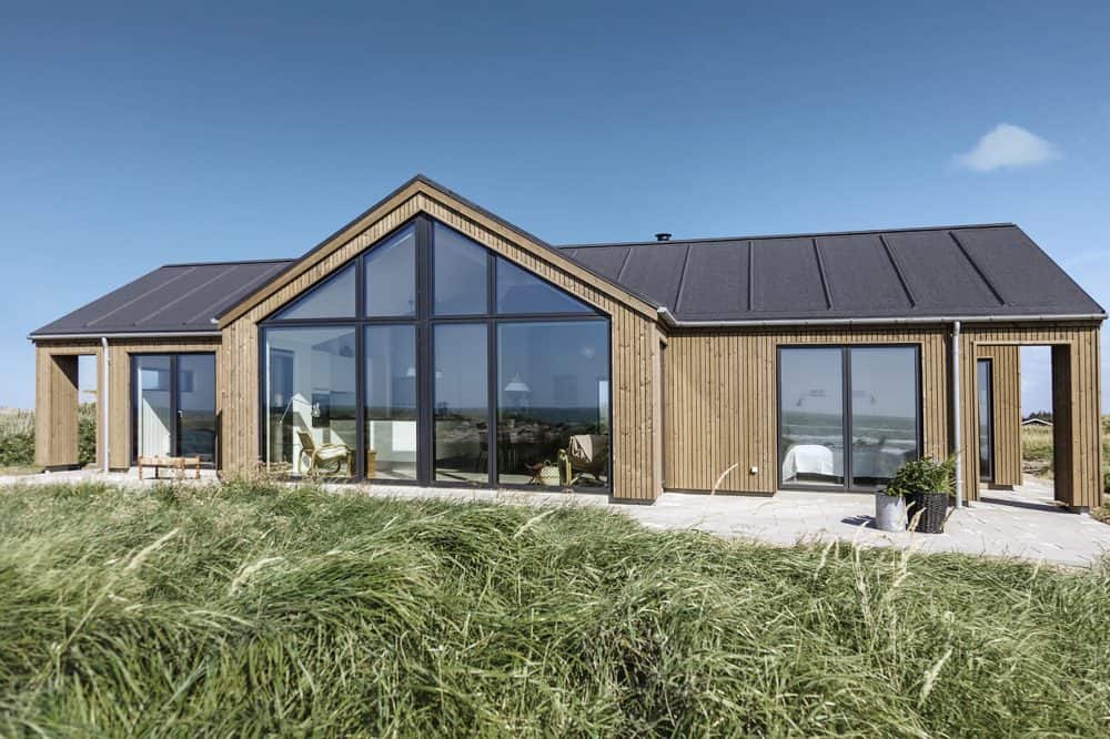 Skanlux Trend sommerhus fyldt. Arkitekttegnet sommerhus