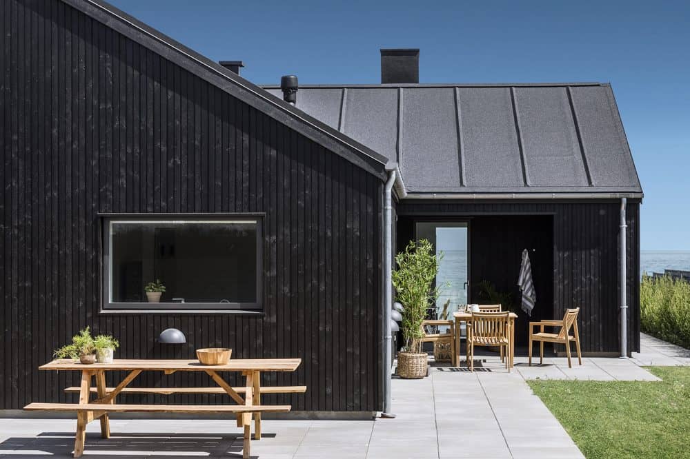 Skanlux Trend sommerhus fyldt. Arkitekttegnet sommerhus