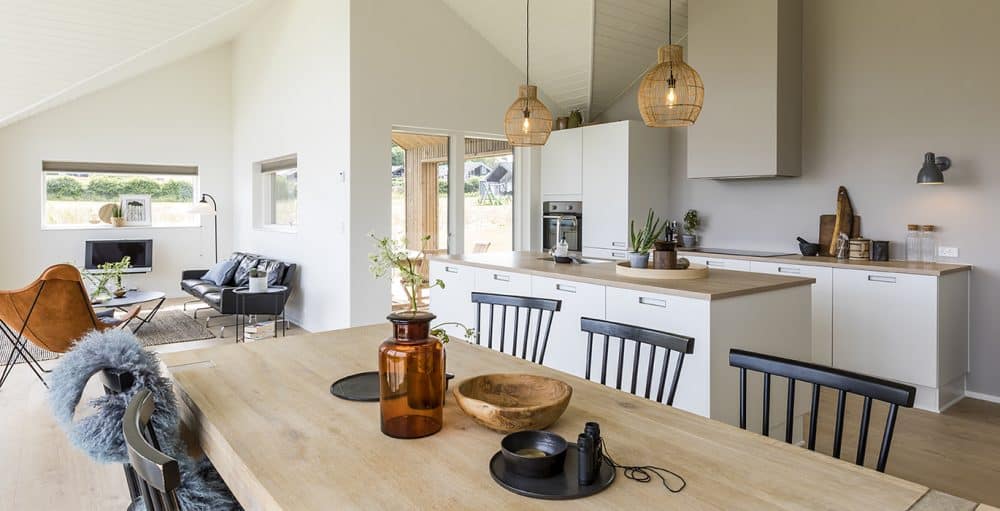 Skanlux Trend sommerhus fyldt. Arkitekttegnet sommerhus