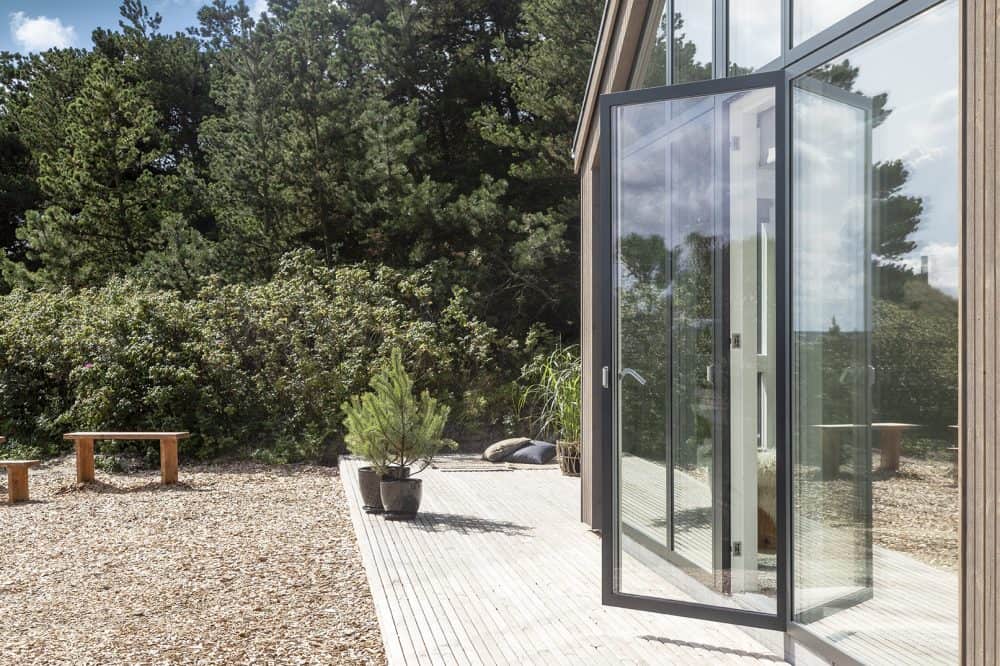 Skanlux Trend sommerhus fyldt. Arkitekttegnet sommerhus