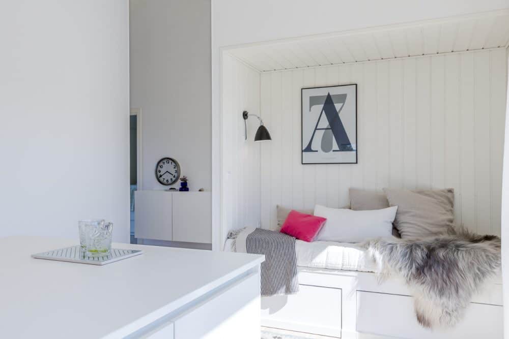 Alkove i sommerhuset. Skanlux byggefirma. Trend sommerhus.