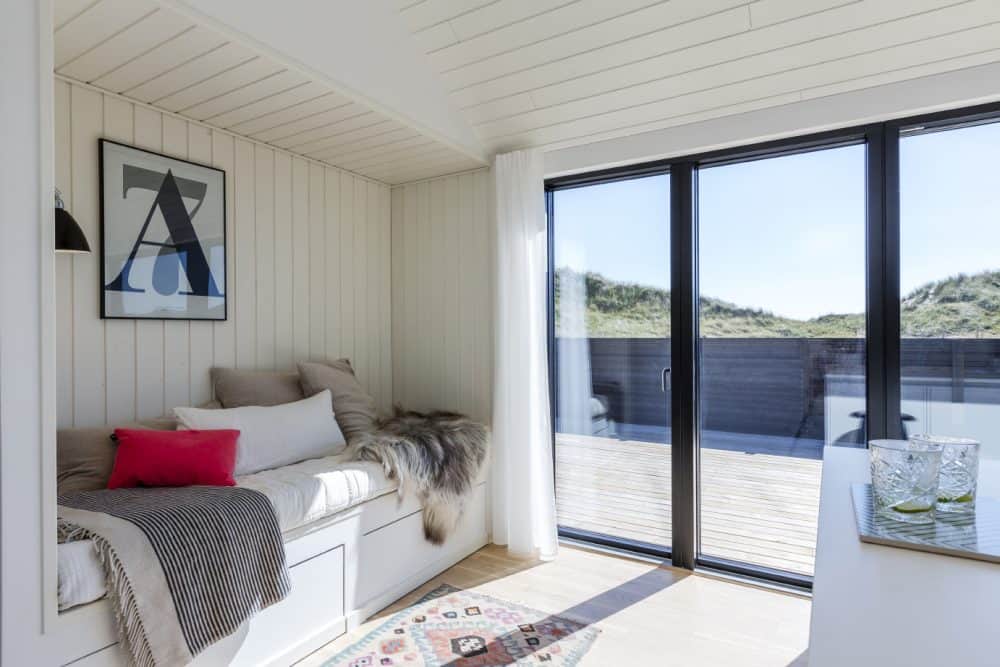 Skanlux Trend sommerhus fyldt. Arkitekttegnet sommerhus