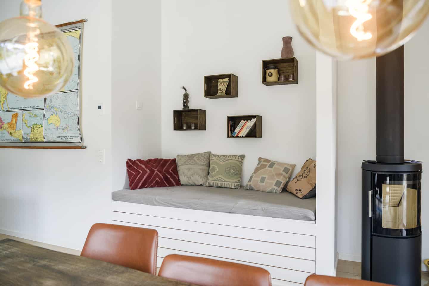 Sommerhus med alkove og brændeovn