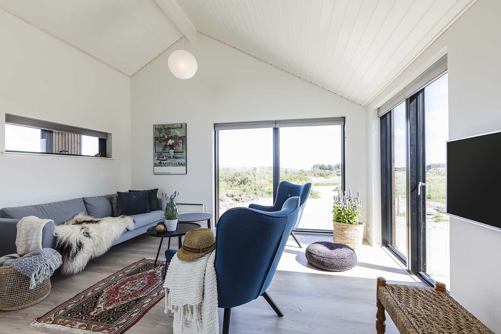 Skanlux Trend sommerhus fyldt. Arkitekttegnet sommerhus