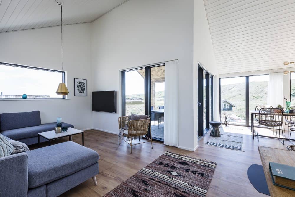 Skanlux Trend sommerhus fyldt. Arkitekttegnet sommerhus