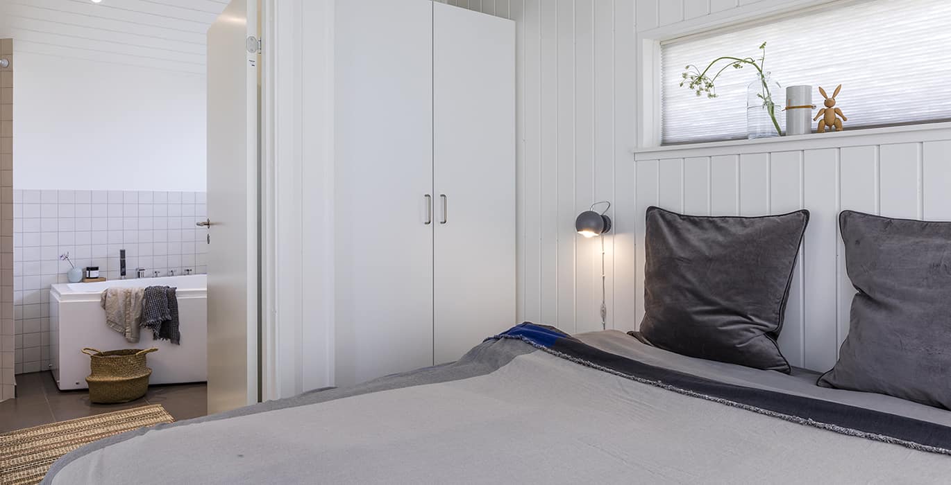 Skanlux Trend sommerhus fyldt. Arkitekttegnet sommerhus