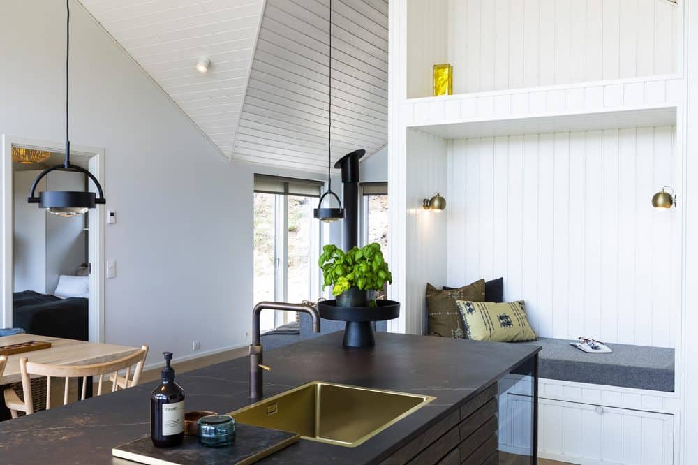 Skanlux Trend sommerhus fyldt. Arkitekttegnet sommerhus