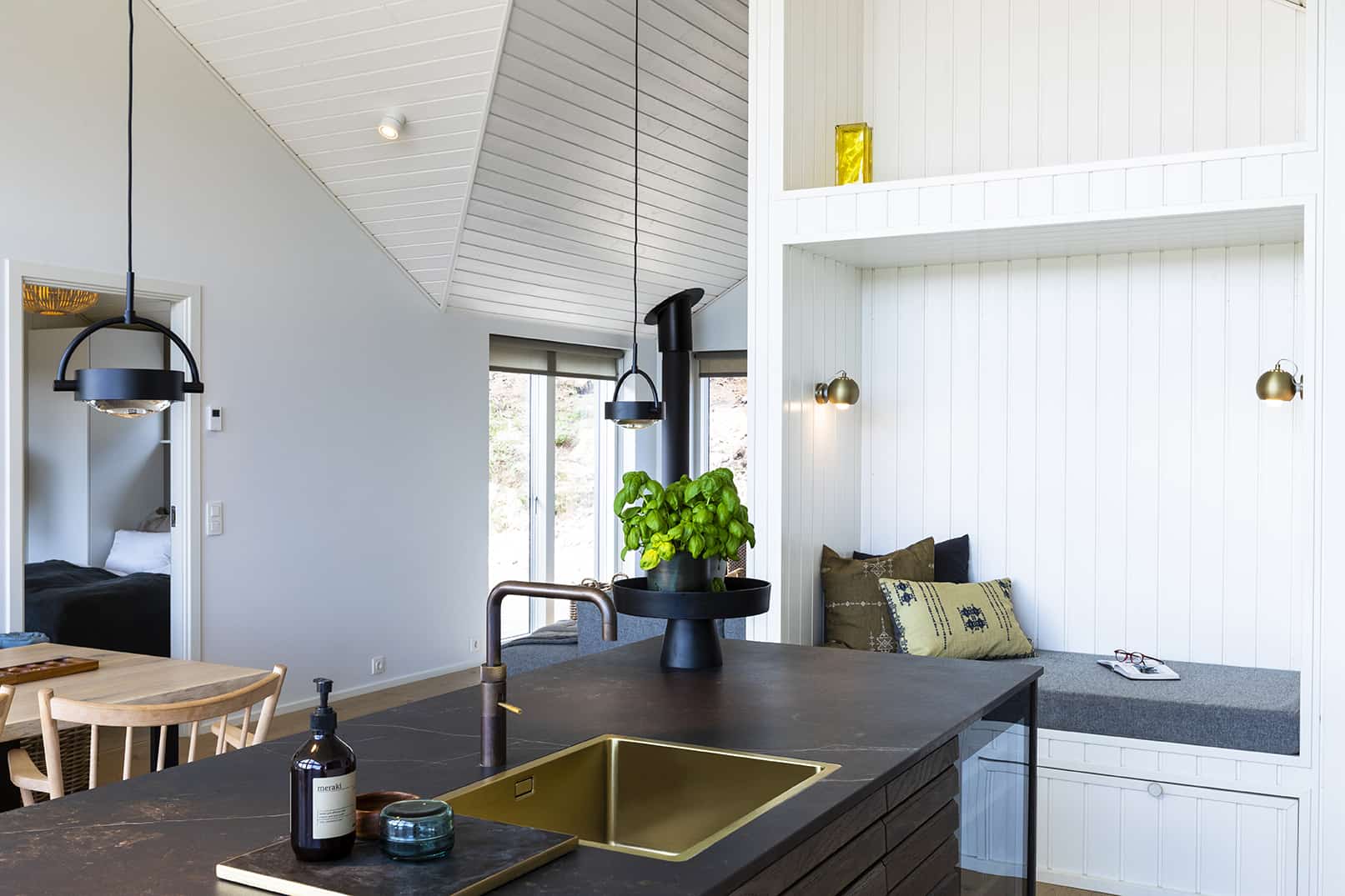 Skanlux Trend sommerhus fyldt. Arkitekttegnet sommerhus