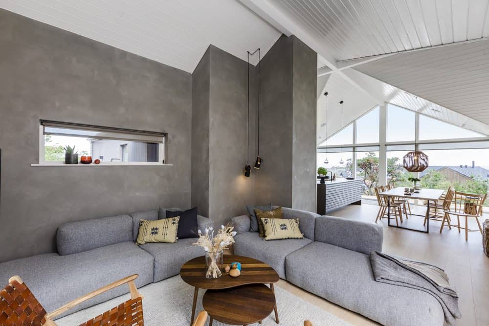 Skanlux Trend sommerhus fyldt. Arkitekttegnet sommerhus