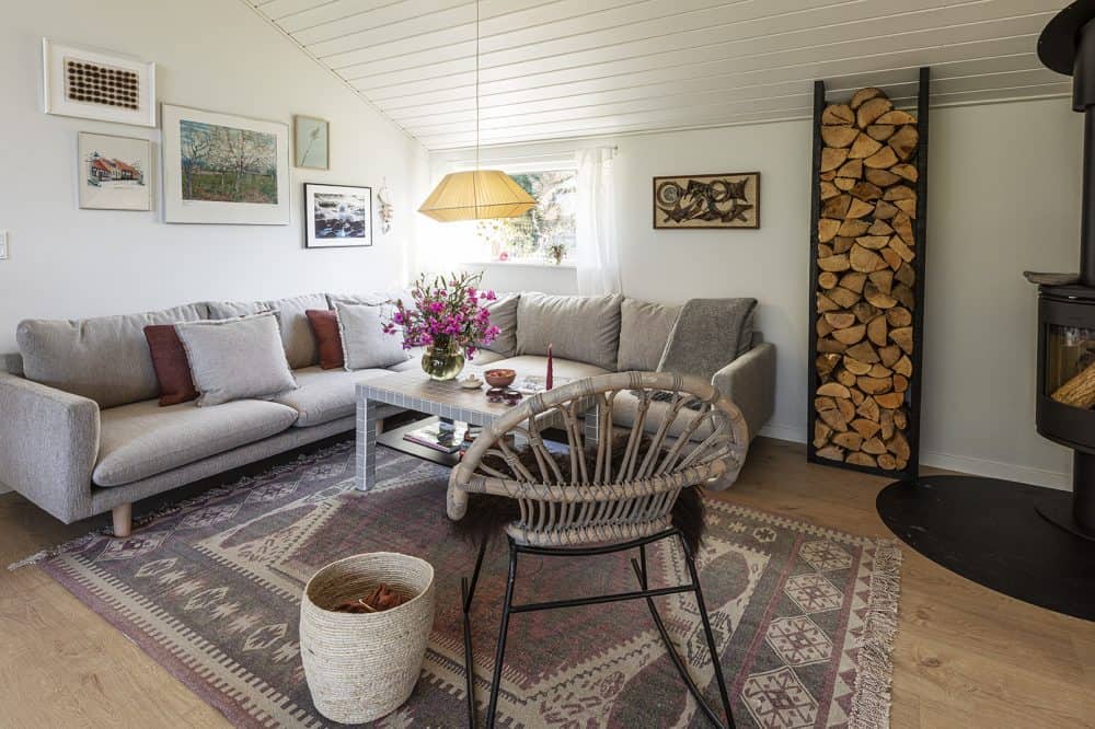 SKanlux byggefirma. Trend Basis sommerhus. Stue. Sommerdrømme 2021