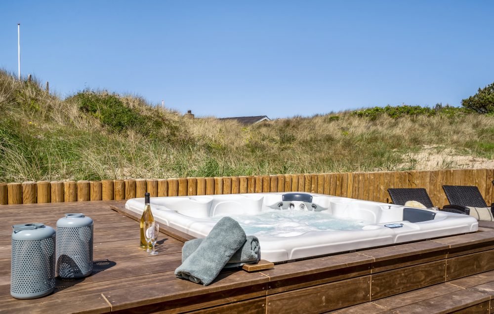 Udendørs spa i pool sommerhus
