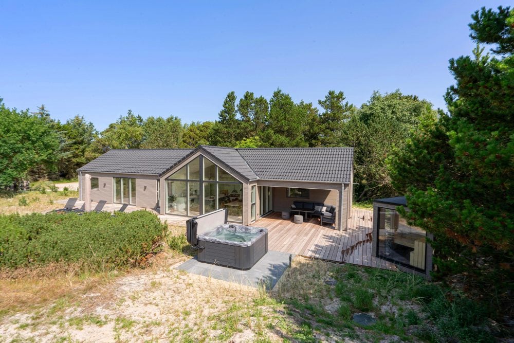 Træhus sommerhusstil set udefra