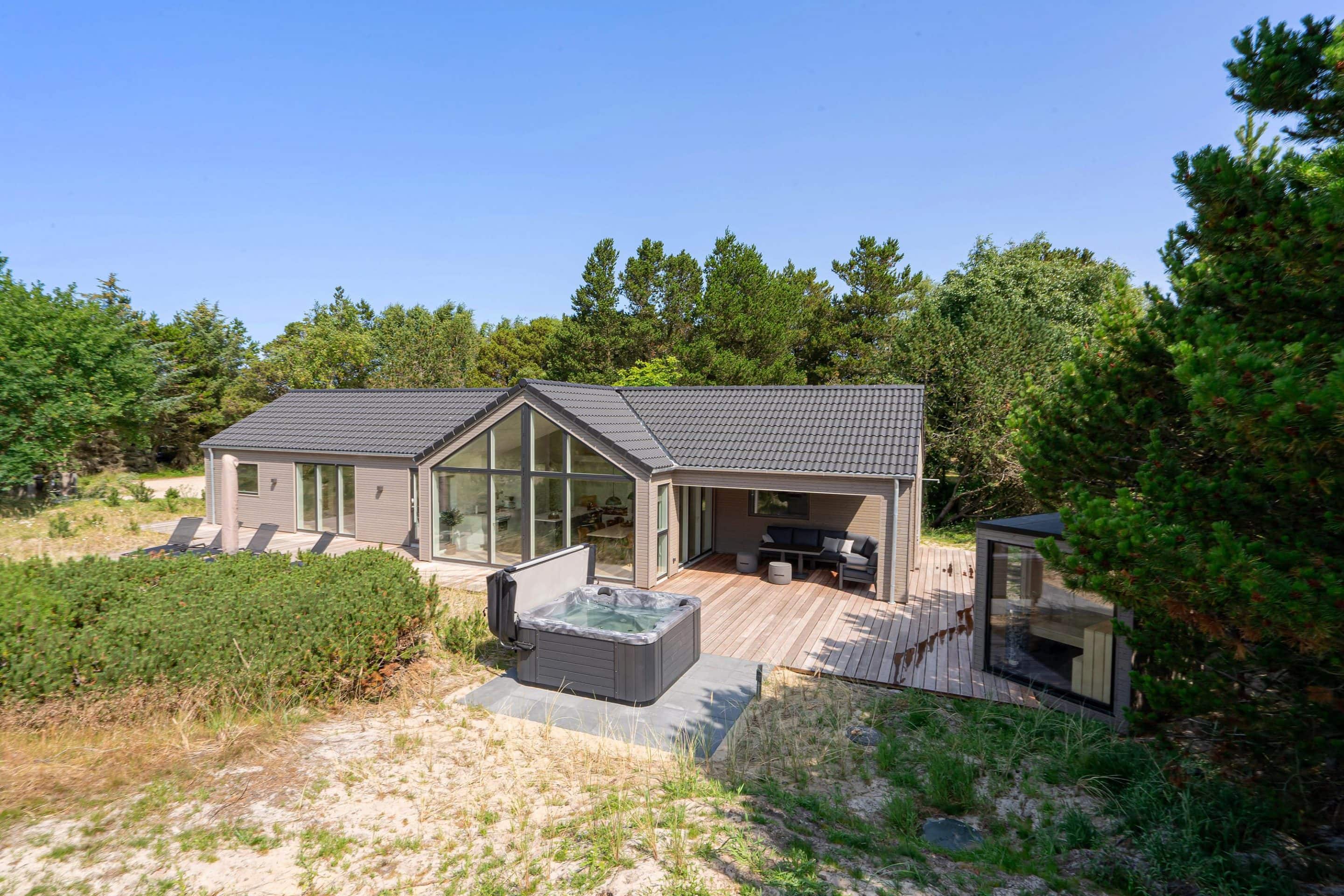 Træhus sommerhusstil set udefra