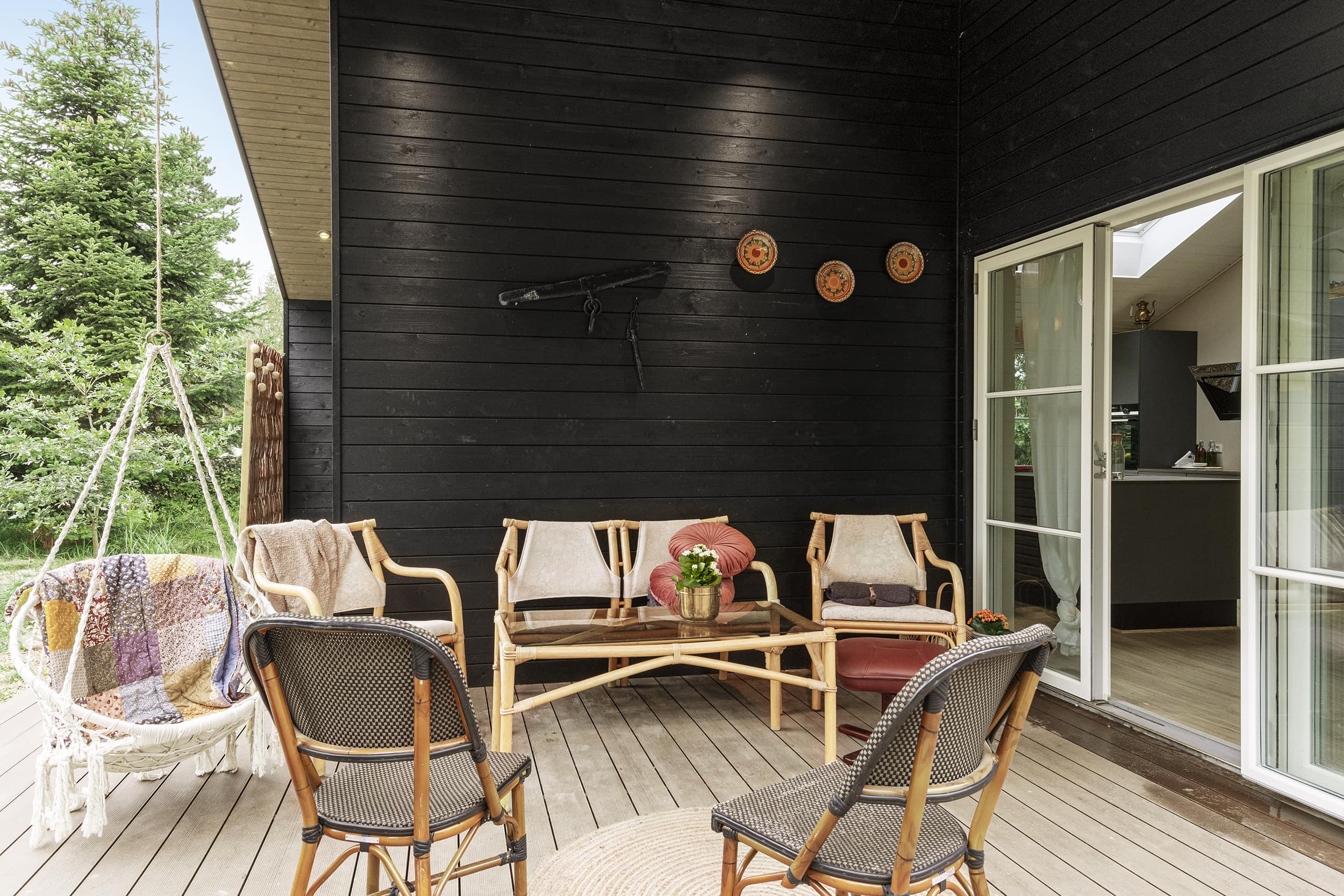 Sommerdrømme huse 2022. Skanlux sommerhus. Terrasse