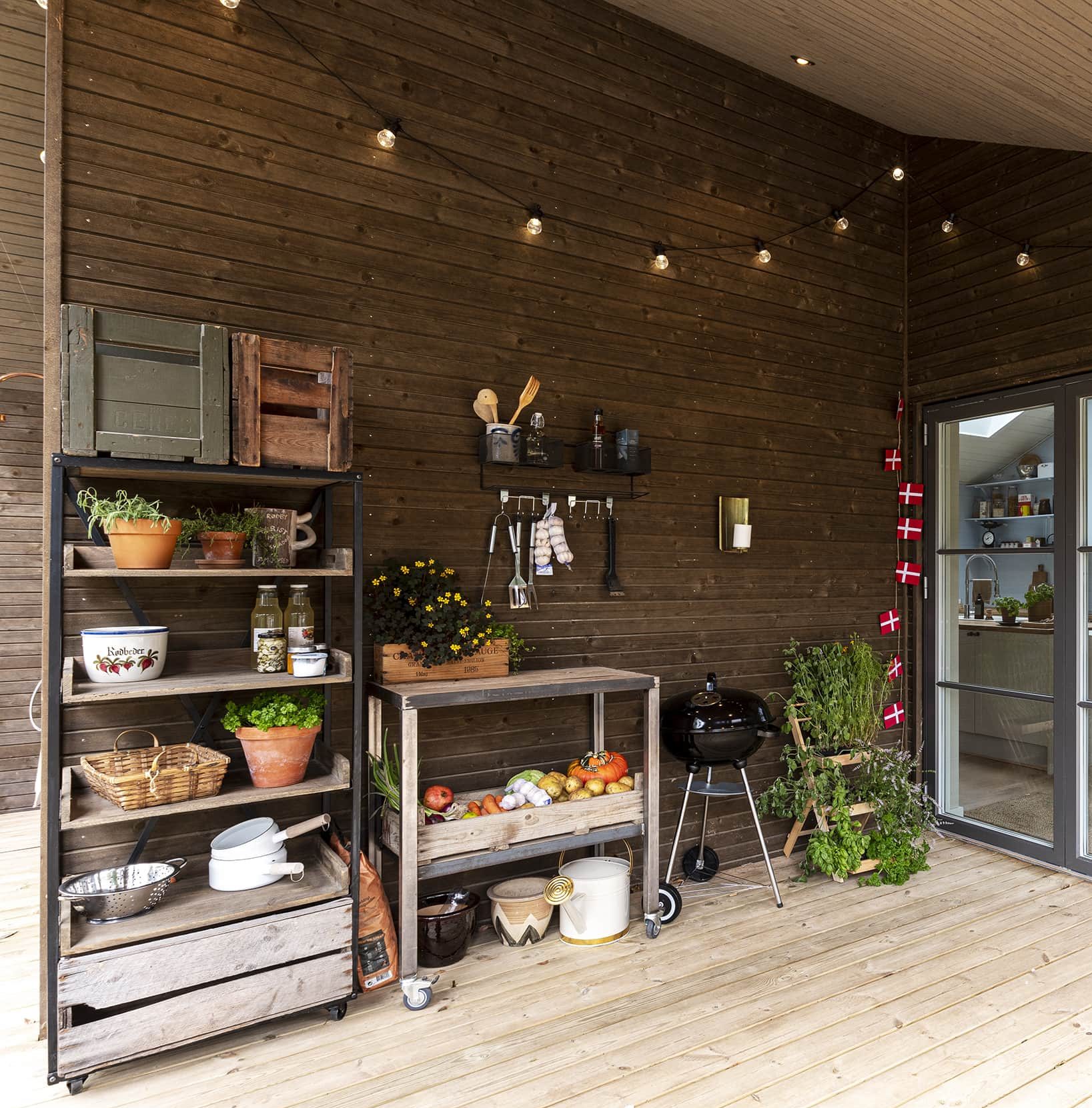 Sommerdrømme huse 2022. Skanlux sommerhus. Terrasse