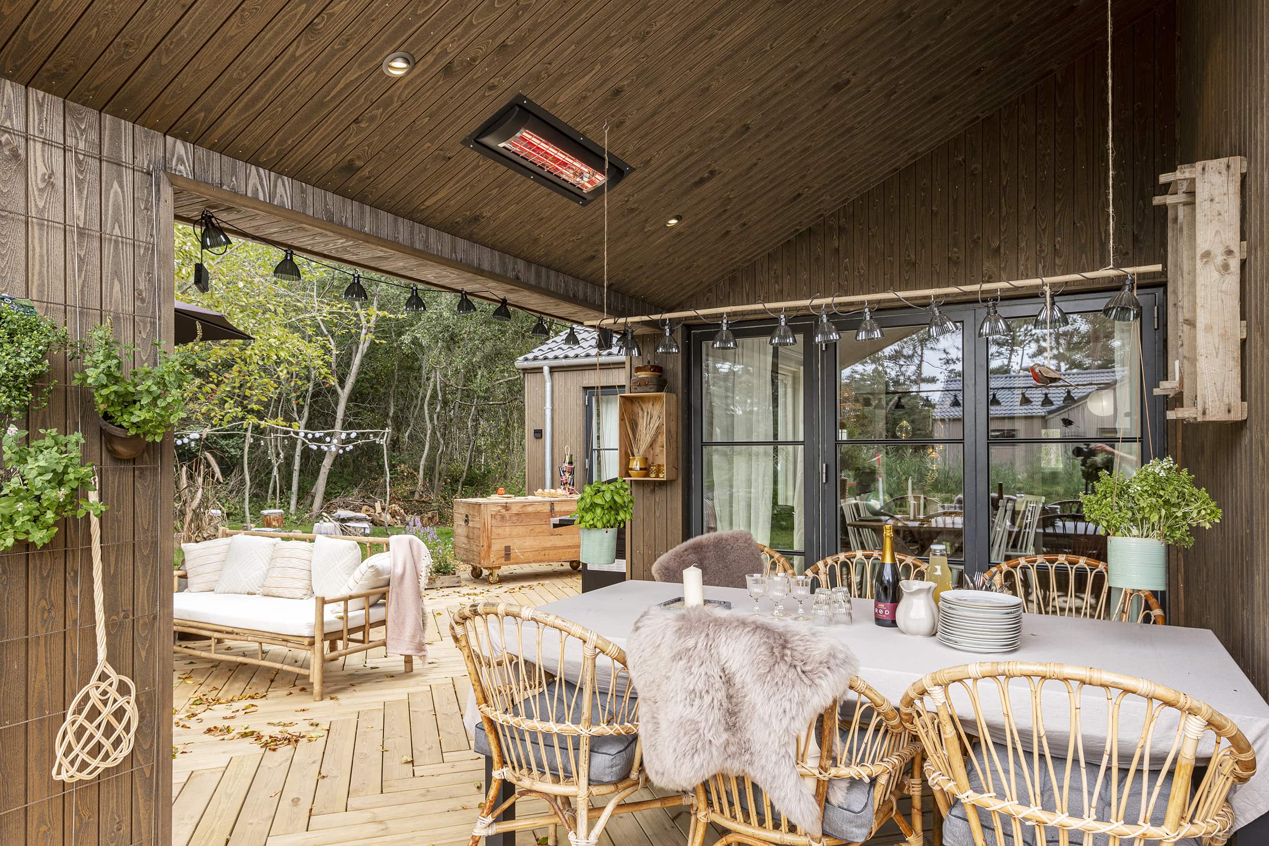 Sommerdrømme huse 2022. Skanlux sommerhus. Terrasse