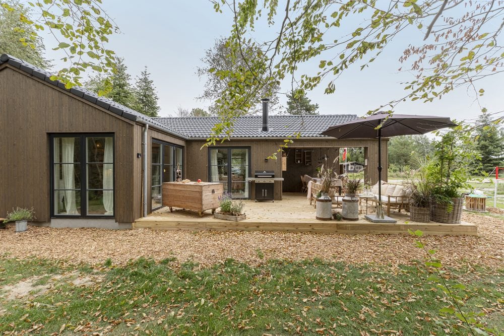 Sommerdrømme huse 2022. Skanlux sommerhus. Terrasse