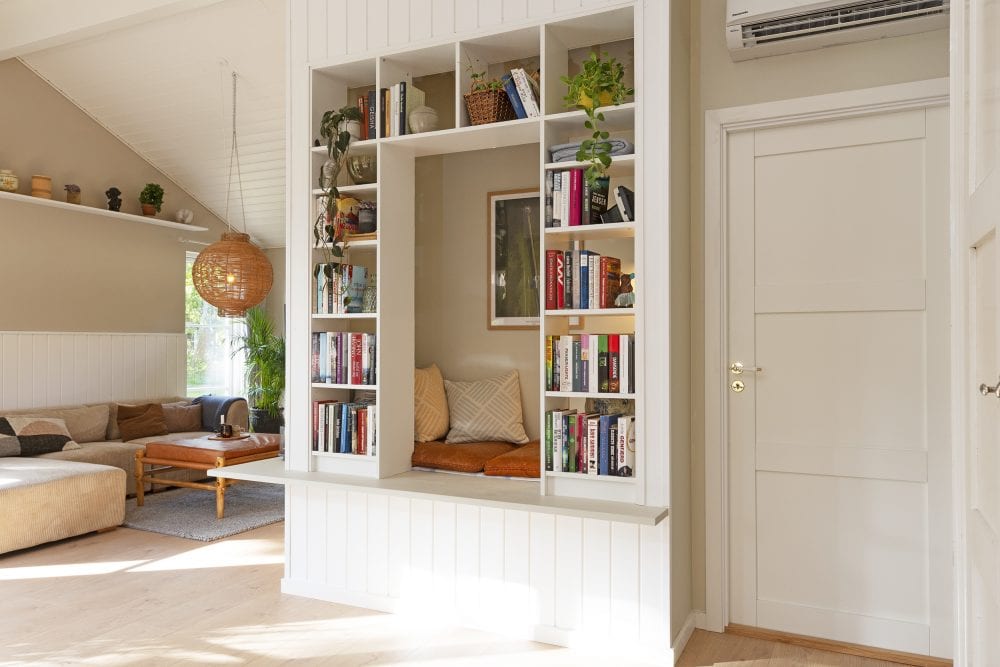 Sommerdrømme TV2 2022 - Anja og Markus stue. Skanlux sommerhus