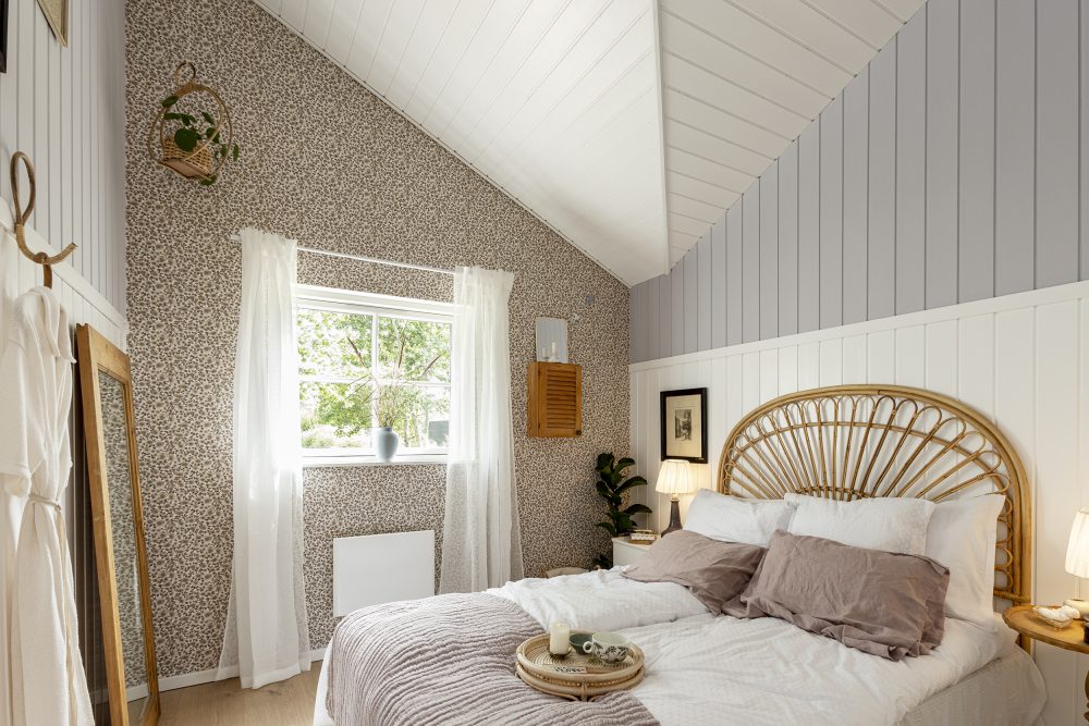 Værelser fra TV2 Sommerdrømme 2022. Skanlux sommerhus