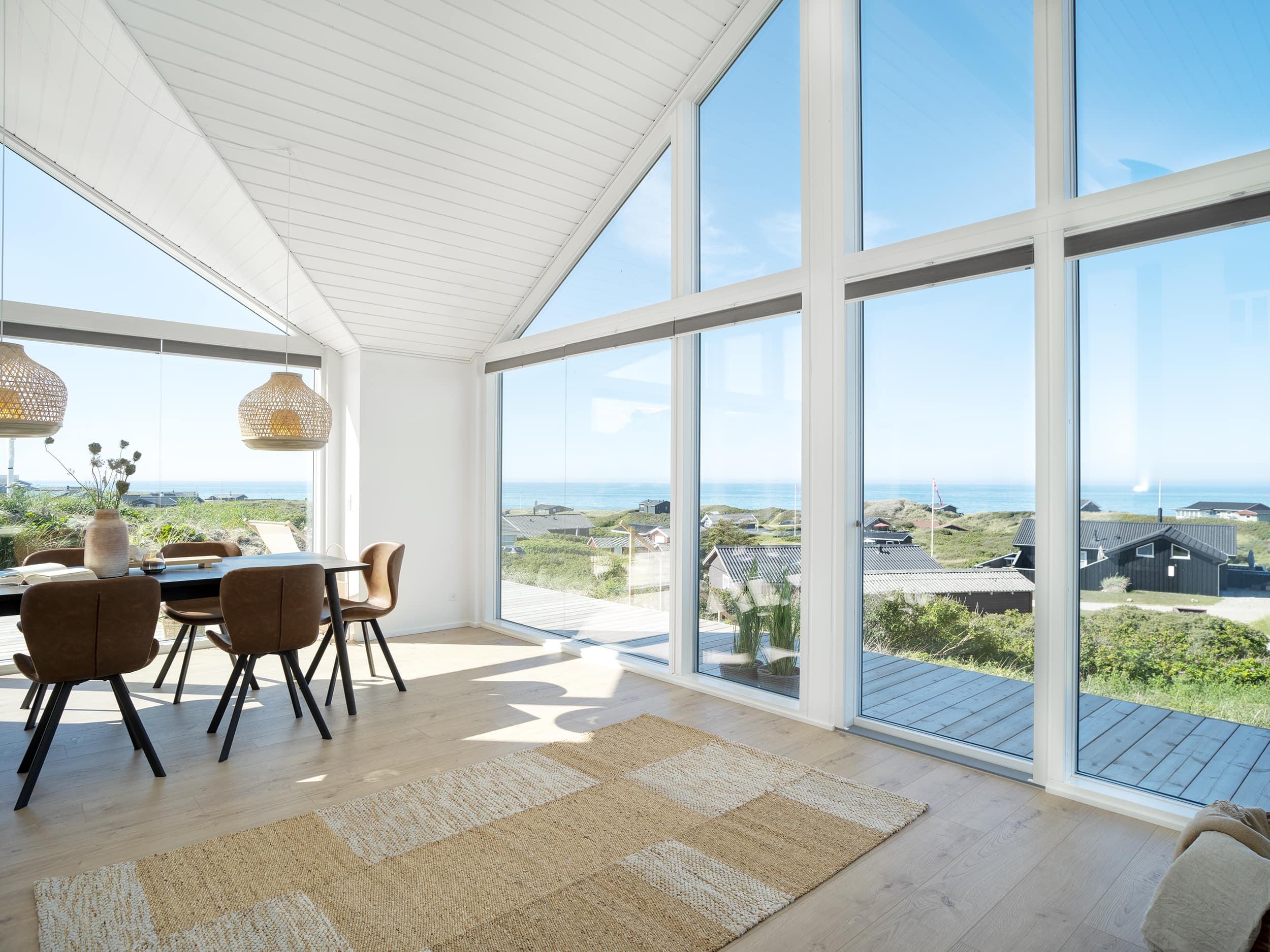 Vinduesparti i køkken alrum