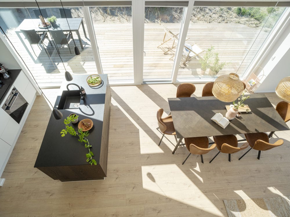 Køkken alrum set oppefra