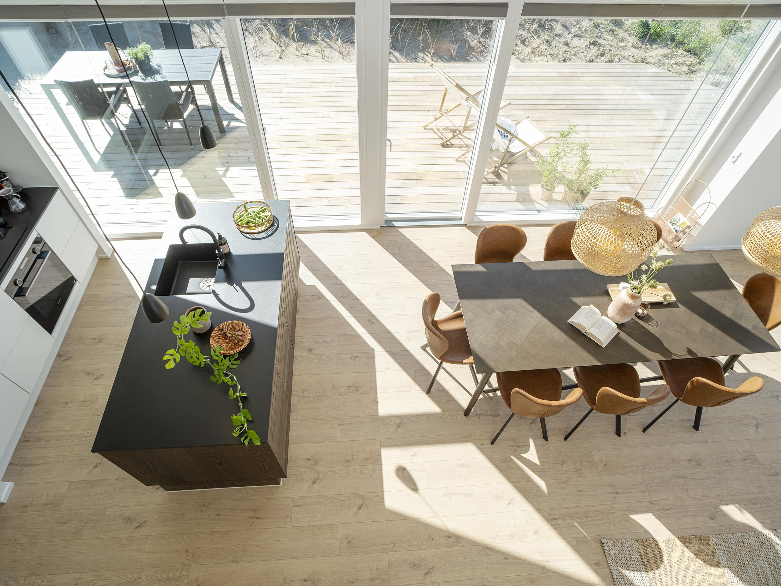 Køkken alrum set oppefra