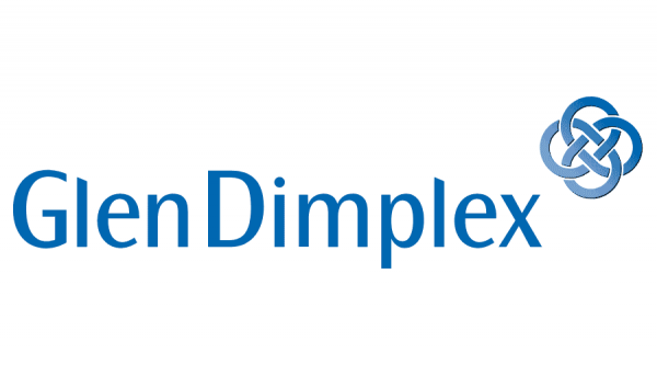 Glen dimplex logo i blåt uden baggrund