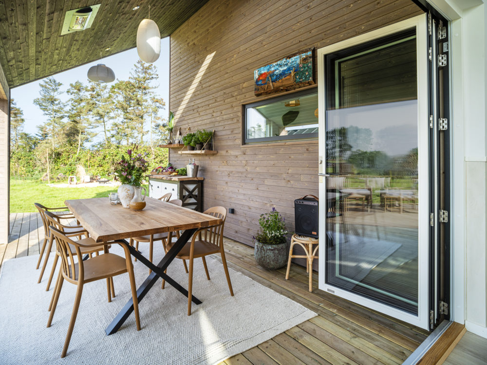 Skanlux Trend sommerhus med Lacuna foldedør