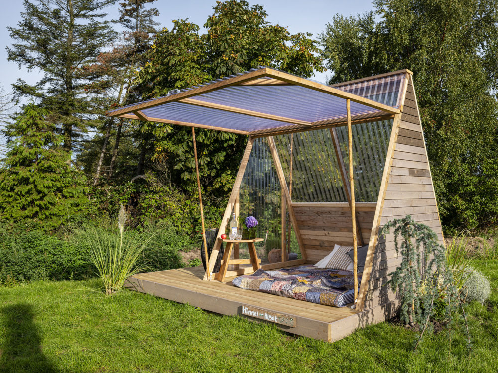 Kreativt uderum bygget i træ