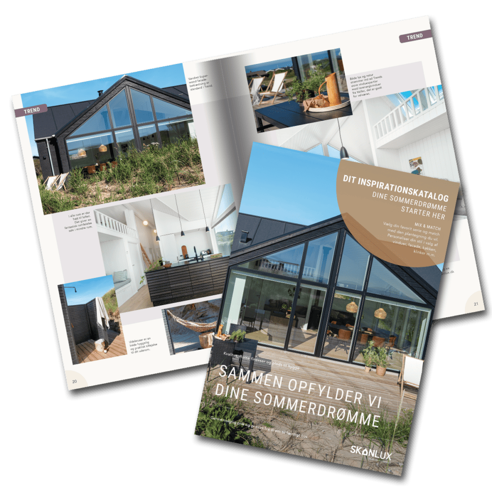 Katalog med information om sommerhuse fra Skanlux