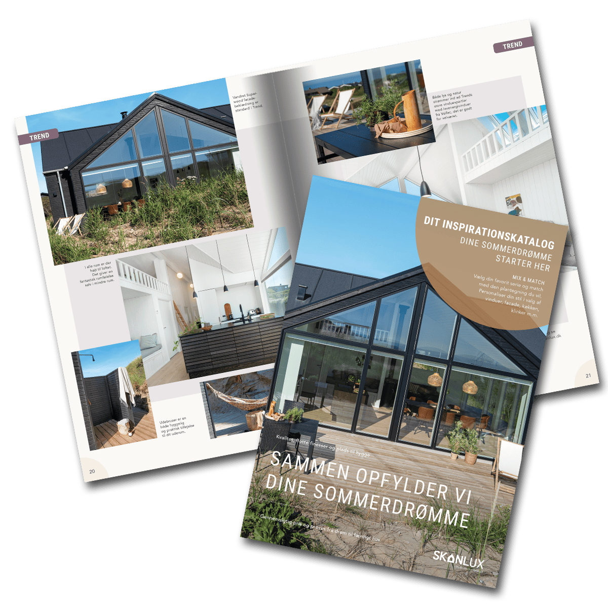 Katalog med information om sommerhuse fra Skanlux