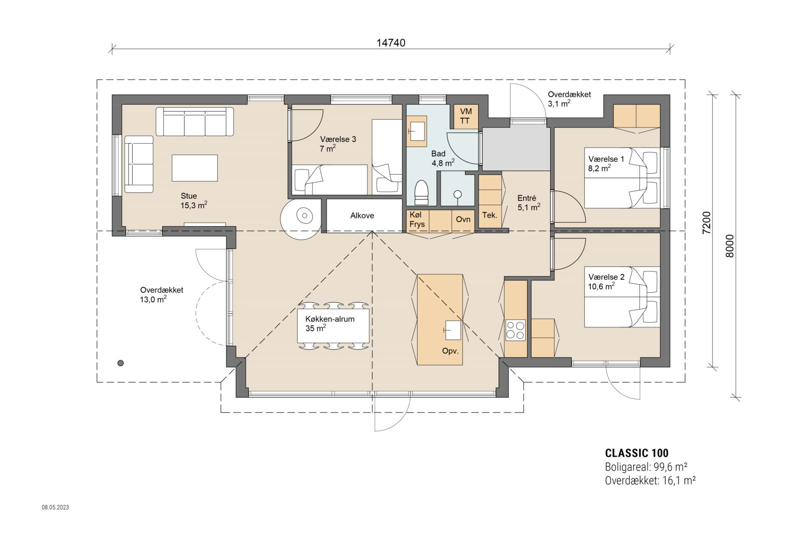 Skanlux plantegning - Classic sommerhus