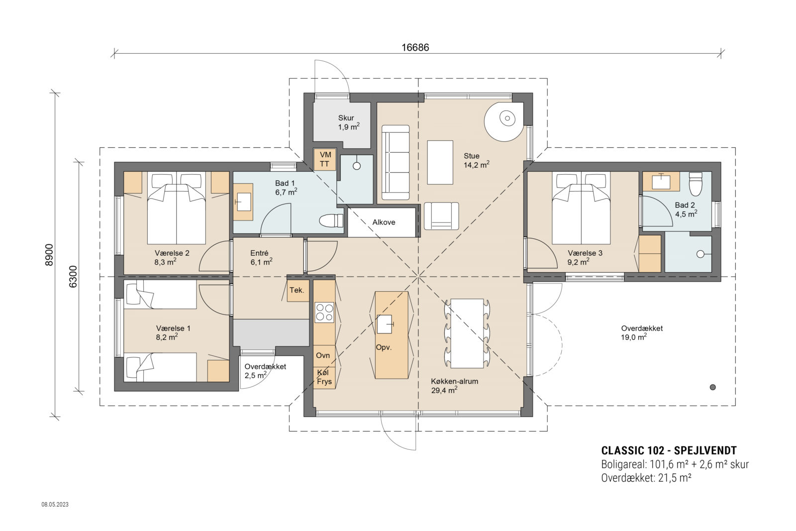 Skanlux plantegning - Classic sommerhus