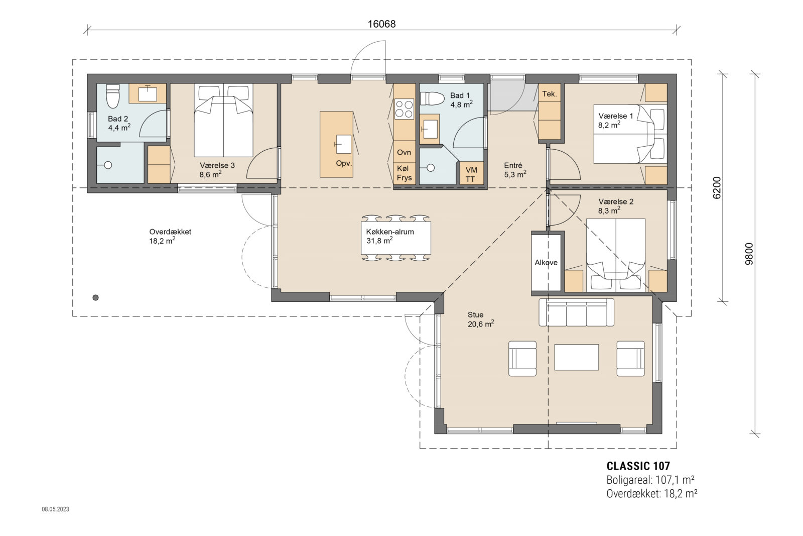 Skanlux plantegning - Classic sommerhus