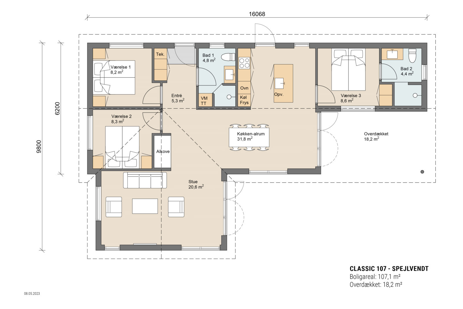 Skanlux plantegning - Classic sommerhus