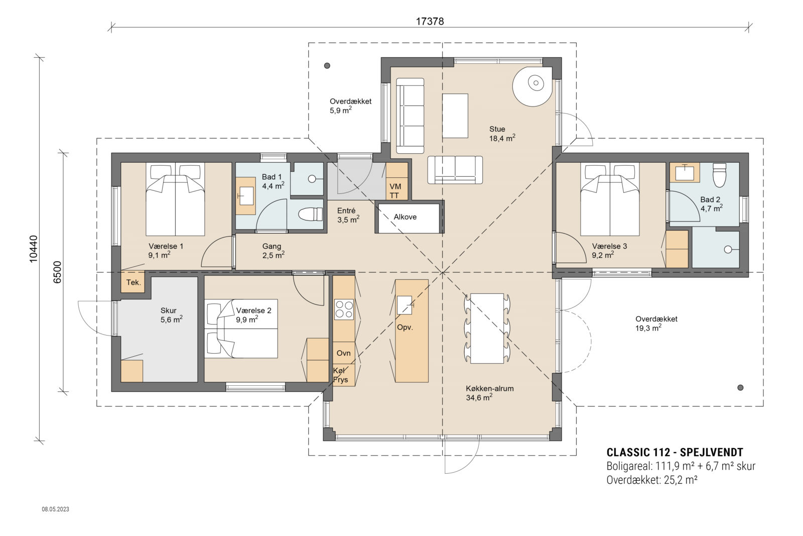 Skanlux plantegning - Classic sommerhus