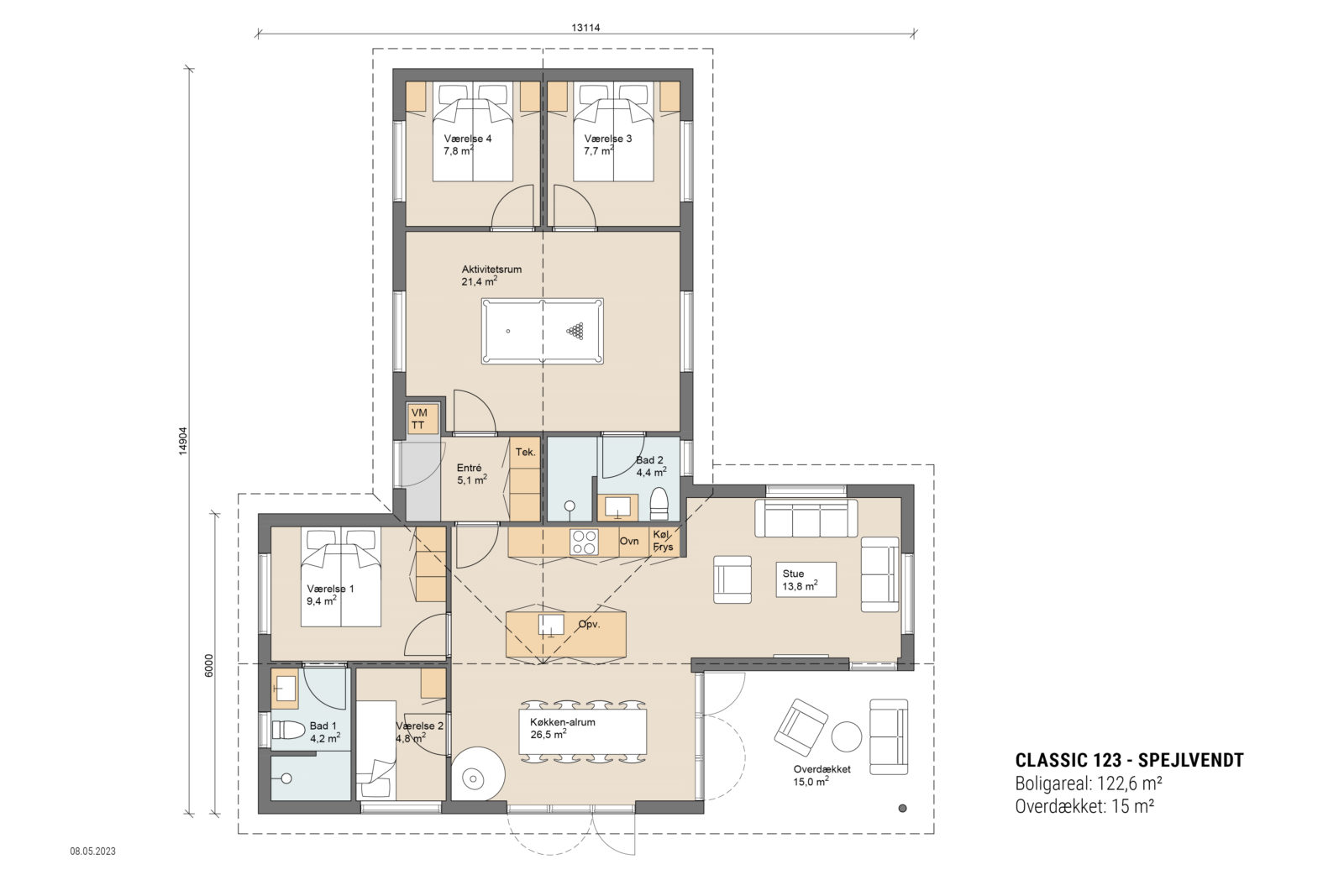 Skanlux plantegning - Classic sommerhus
