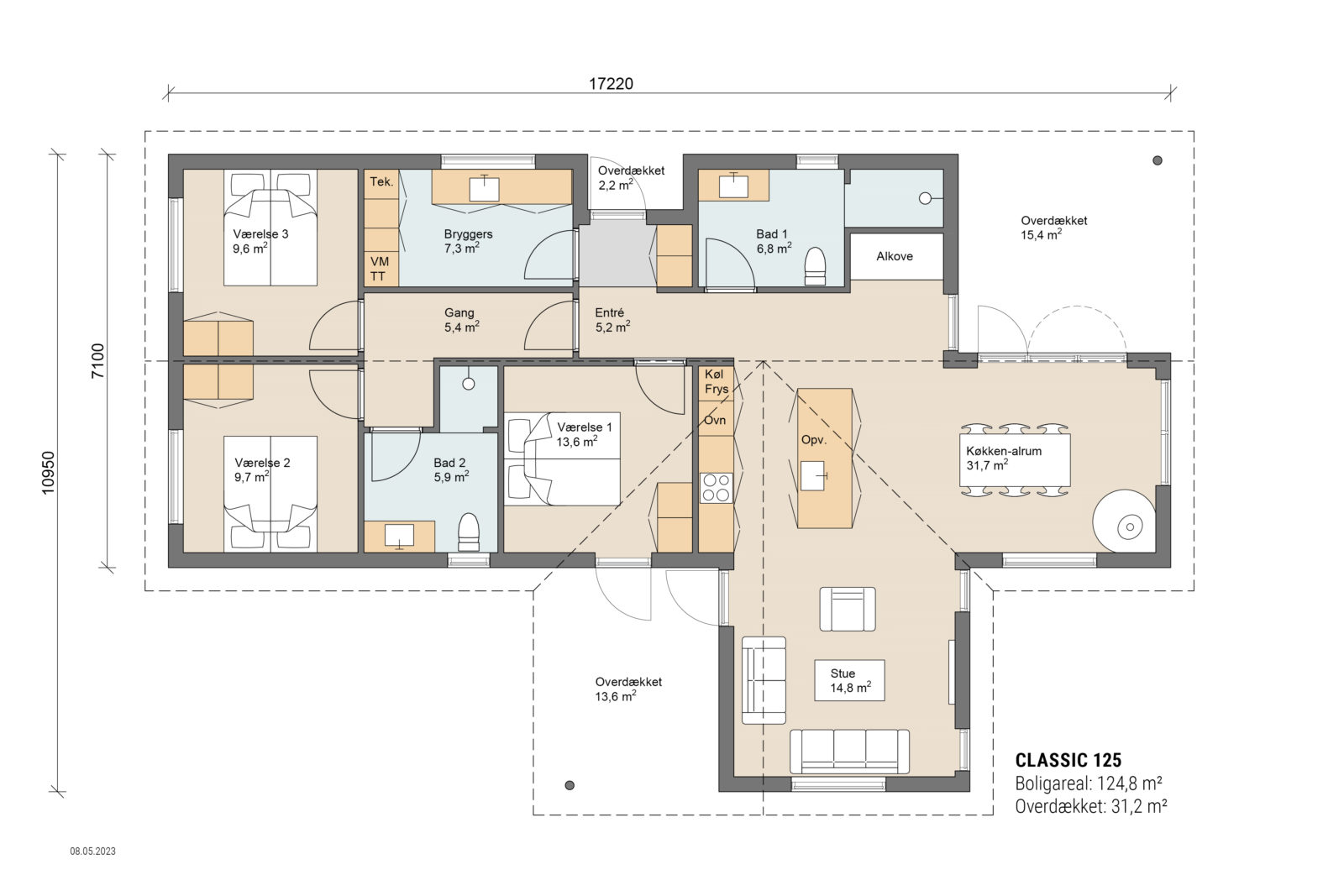 Skanlux plantegning - Classic sommerhus