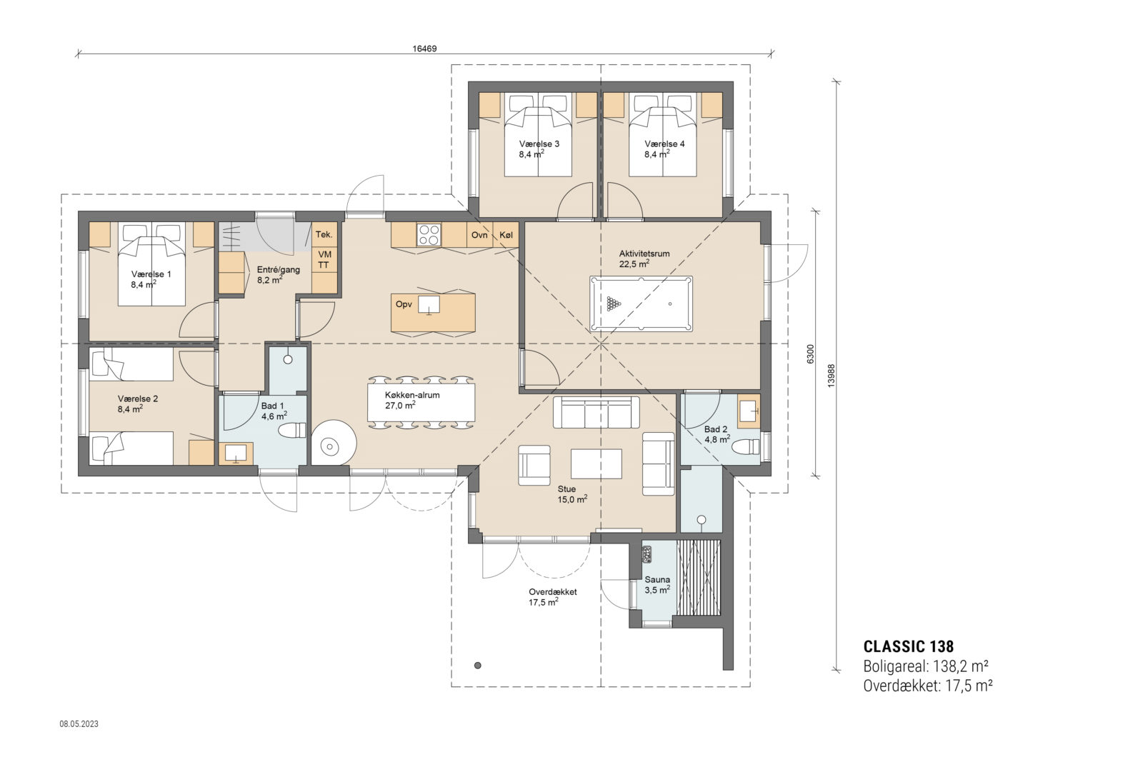 Skanlux plantegning - Classic sommerhus