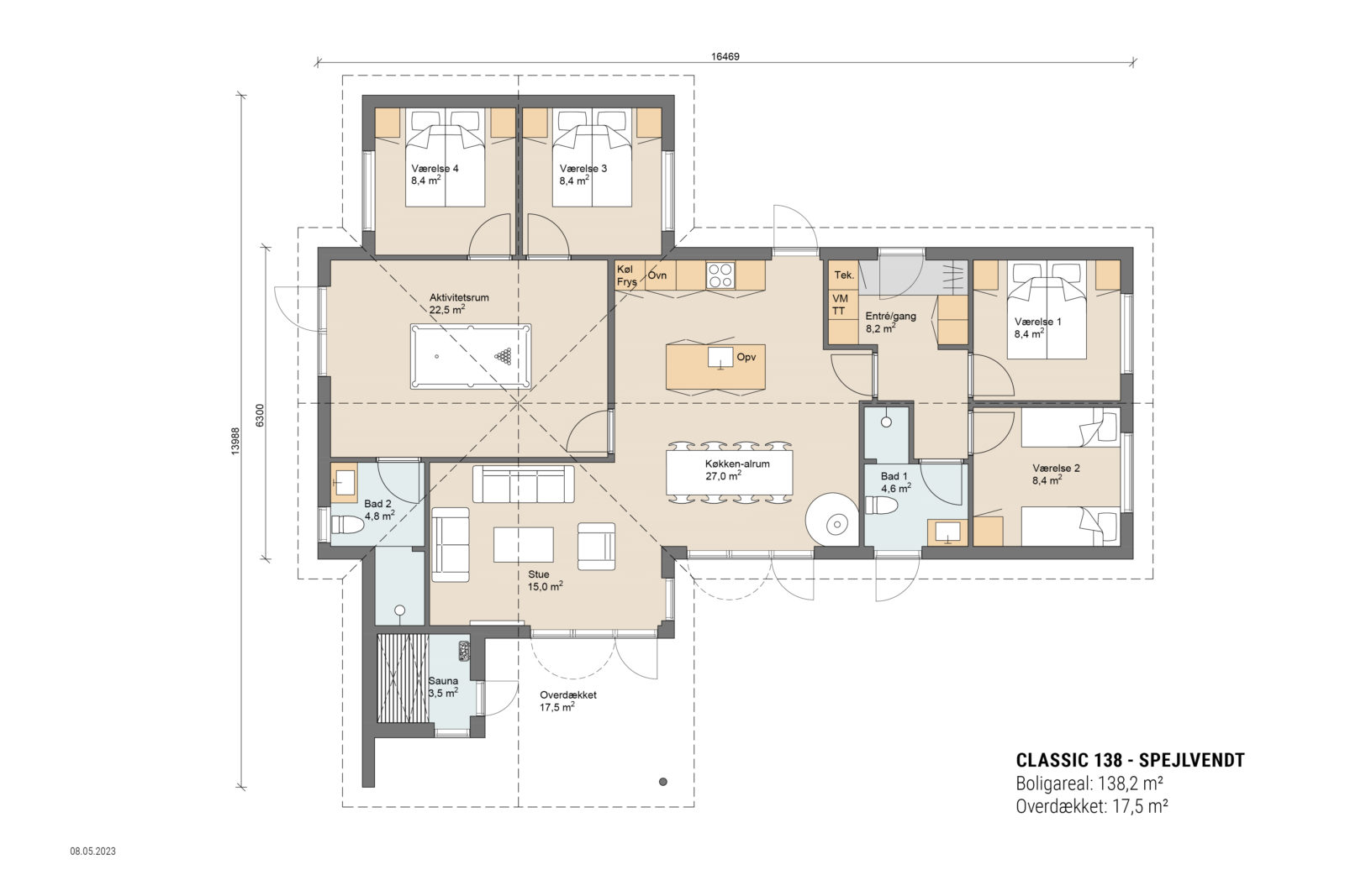 Skanlux plantegning - Classic sommerhus