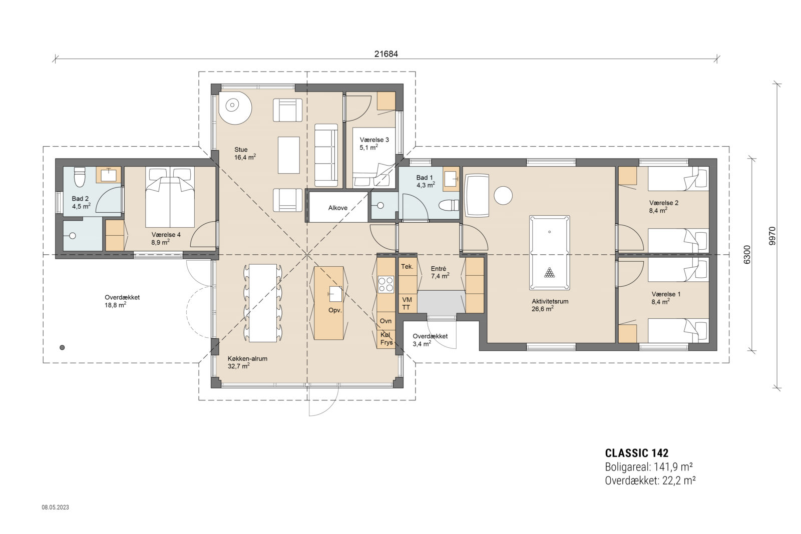 Skanlux plantegning - Classic sommerhus