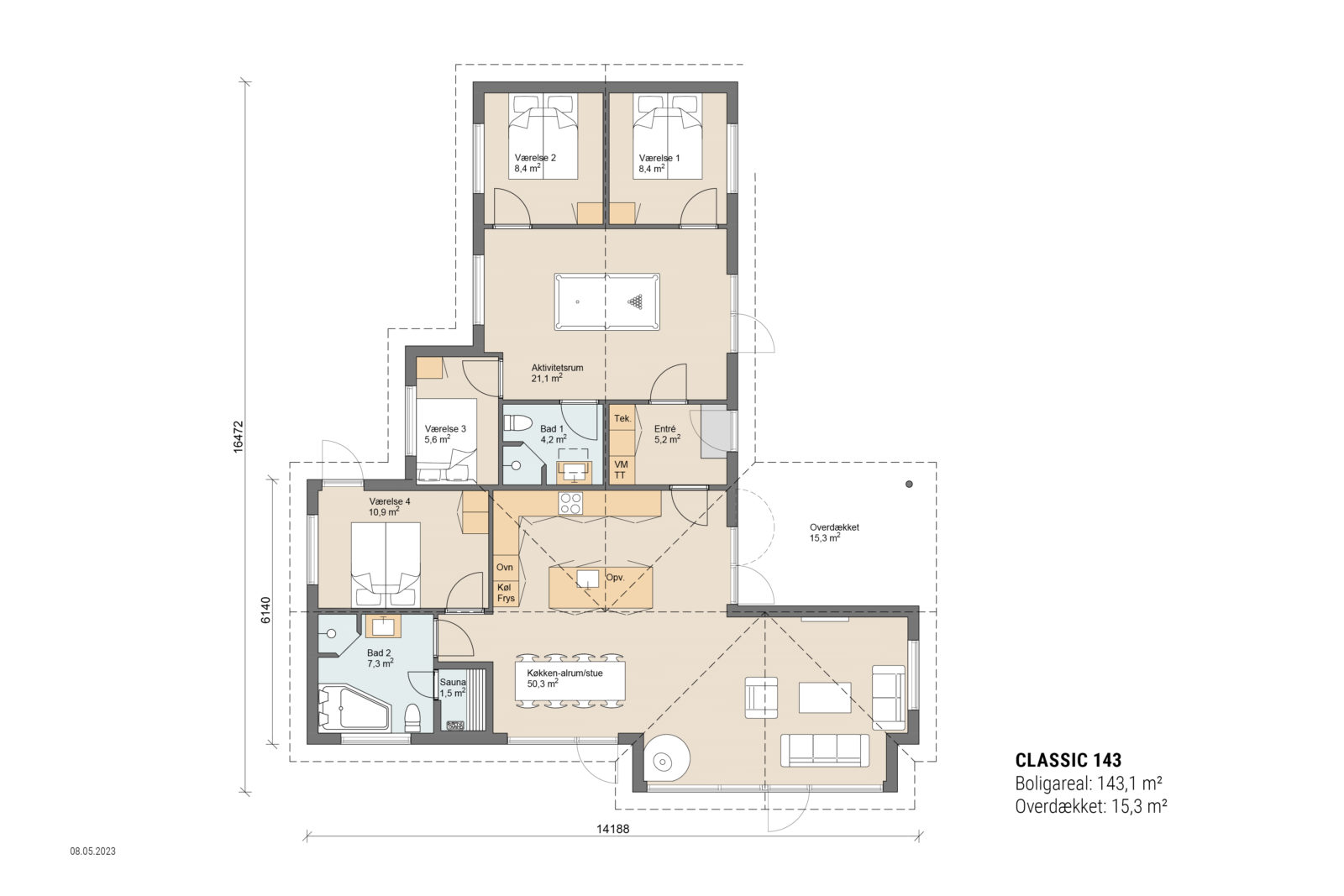 Skanlux plantegning - Classic sommerhus